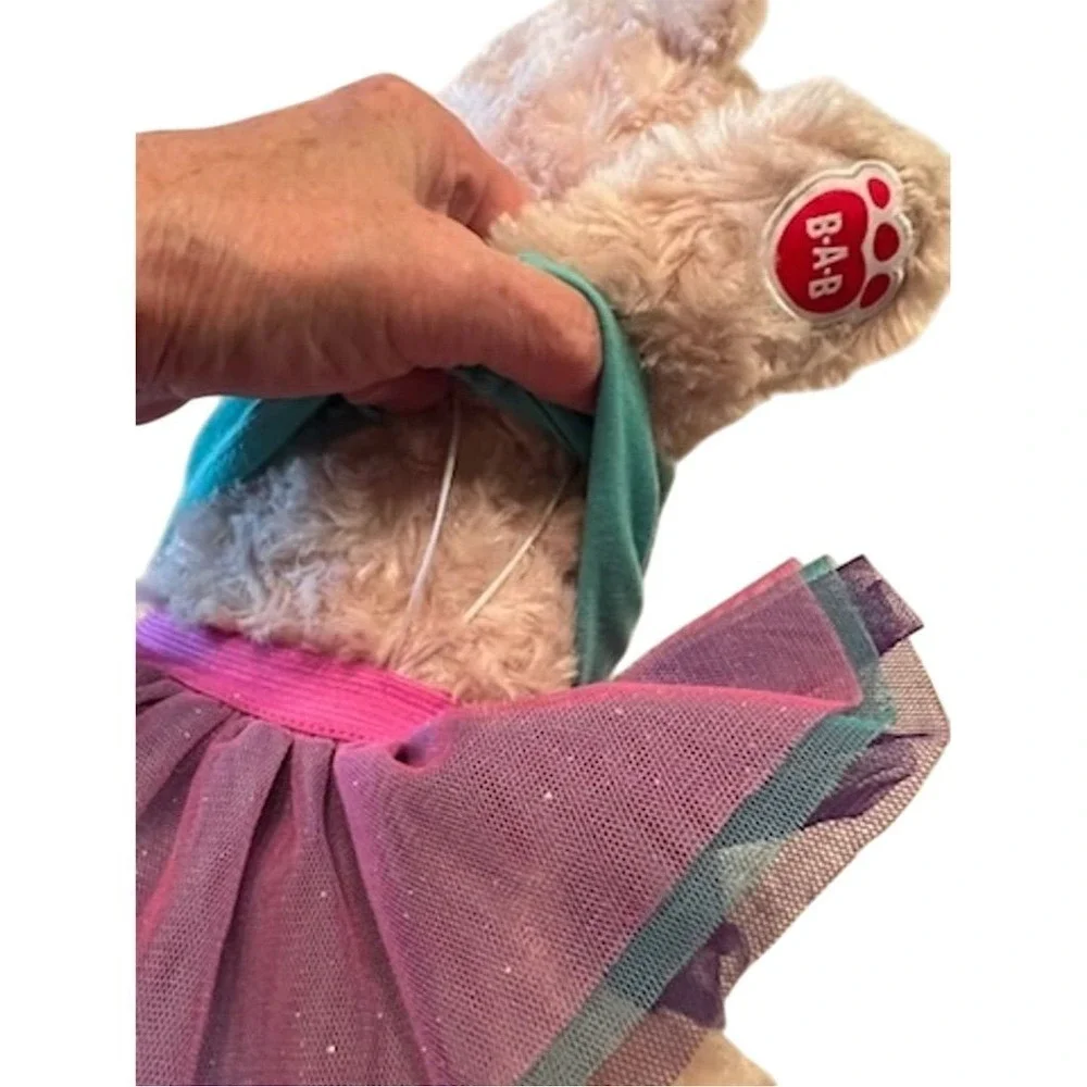 Build-A-Bear Workshop Mermaid Bear Plush with Dress Multicolor NWT‎